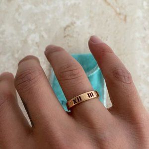 Tiffany & Co. Atlas Pierced Ring Yellow Gold 7.5